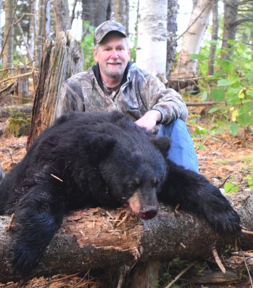 Trophy black bear at Foggy Mountain