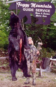 425 pound Maine bear taken by retired Harrisburg teacher Joanne Chianos using her bow in September 2005