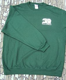 Hunting sweatshirt with Foggy Mountain Guide Service logo