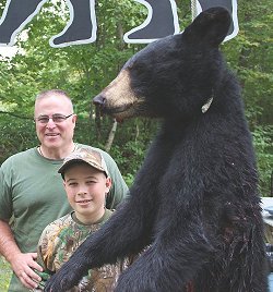 black bear at Foggy Mountain Guide Service