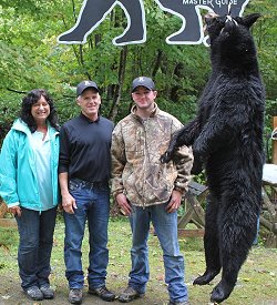 black bear at Foggy Mountain Guide Service