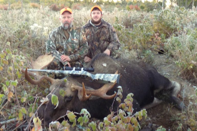 Trophy moose hunting guide Brandon Bishop of Foggy Mountain Guide Servive