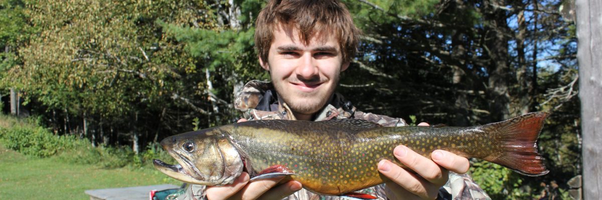 Native brook trout fishing during Foggy Mountain's West Branch bear hunts