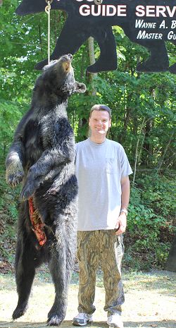 trophy black bear hunt at Foggy Mountain Guide Service trophy black bear hunt at Foggy Mountain Guide Service