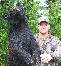 trophy black bear hunt at Foggy Mountain trophy black bear hunt at Foggy Mountain