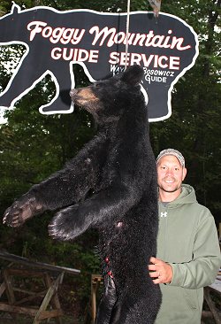 trophy black bear hunt at Foggy Mountain Guide Service