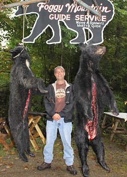 trophy black bear hunt at Foggy Mountain