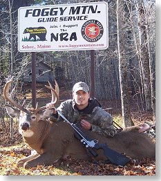 225 pound whitetail buck at Foggy Mountain