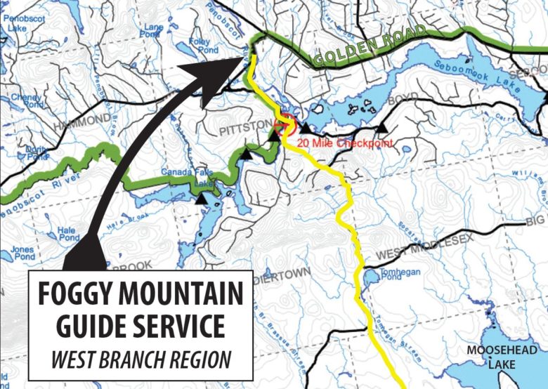 Map to West Branch Bear Camp